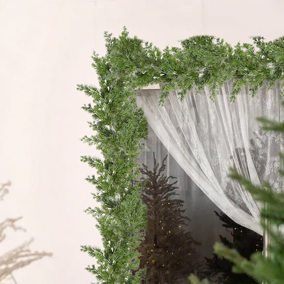 RKSTN christmas garland Christmas Norfolk Garland Fork Norfolk Natural Garland Artificial Garland For Christmas Table Fireplace Wall Home Decoration
