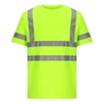 thumbnail image 1 of TIMIFIS High Visibility Safetys T Shirt Short Sleeve Vis Reflective Construction Work Shirts with Reflective Strips with Pockets - Spring/Summer, 1 of 4