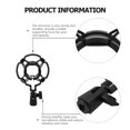 thumbnail image 4 of Miangastore Support de Micro Support de Microphone Antichoc Noir Plastique Lot de 1, 4 of 8