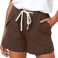 thumbnail image 5 of Birdeem Womens Plus Size Drawstring Casual Elastic Waist Pocket Loose Solid Shorts Pants, 5 of 5
