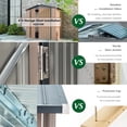 thumbnail image 3 of AECOJOY 6' x 4' Outdoor Metal Storage Shed with Lockable Door for Backyard, 3 of 7