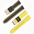 thumbnail image 3 of OULII 4Pcs Dichromatic Watch Strap Black Yellow 12.5*0.9Inch Smartwatch Bands, 3 of 4