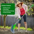 thumbnail image 2 of Kidsjoy Thatch Rake – Heavy Duty Dethatcher Rake with Adjustable 70-Inch Back Saving Handle, 12.8-Inch Stainless Steel Tines for Lawn, Leaves & Soil, 2 of 9