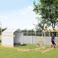 thumbnail image 3 of PawHut Outdoor Dog Kennel Dog Run with Cover, 19.7' x 7.5' x 7.5', 3 of 10