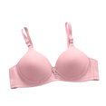 thumbnail image 1 of Womans Solid Color Comfortable Hollow Out Perspective Bra Underwear No Rims, 1 of 6