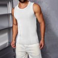 thumbnail image 1 of Styesk Tank Tops Men Men's Solid Color Fashionable Leisure Fitness Sports Slim Tank, 1 of 4