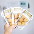 thumbnail image 3 of TIELUTT 10Pc Preservation Fridge Freezing Food Storage Reusable Jar Bags Fresh Produce Moving Containers Container Condiment Container Dinnerware Storage Kitchen Must Haves, 3 of 8