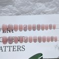 thumbnail image 3 of HLONK 24Pcs Gel Press on Nails  Gel French Long Fake Nails  Press on Tips With Glue  Rhinstone with Butterfly  NO.13, 3 of 7
