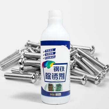 Ftwytp Metal Rust Remover, Iron & Steel Cleaning Agent, 500ml, Powerful Penetration, Thorough Removal, Safe Formula, Restores Surfaces, Multi-Surface Use