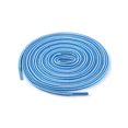 thumbnail image 1 of INSPIRE CHIC Unisex Round Rope Dual Colored Striped 1/5 Thick Boot Shoelace 90cm / 35.43" White Blue, 1 of 4