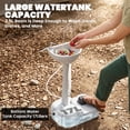 thumbnail image 4 of kleankin Lavabo de Camping Portable Station de Lavage des Mains avec Réservoir d'Eau de 17 L, 4 of 10
