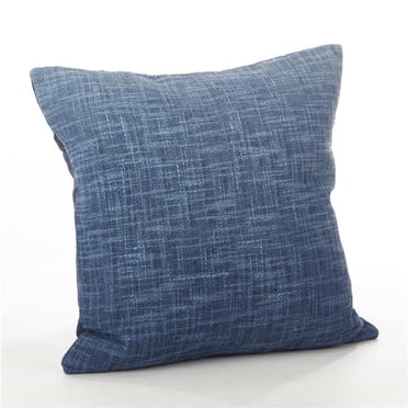 SARO 0009.NB20S Coussin Décoratif en Coton Rempli de Duvet à Motif Ombré de 20 Po Bleu Marine