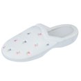 thumbnail image 1 of Isotoner  Terry Scalloped Embroidered Clog Slippers (Women's), 1 of 3