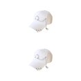 thumbnail image 3 of Thinsony Hip Hop Baseball Cap With Ring Decor For Stylish Look Cotton Ring Baseball Hat Fits All Head Shape Comfortable Ring White 2Set, 3 of 6