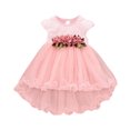 thumbnail image 1 of Hfolob Robes d'Été pour Filles Enfants Jupe Sans Manches à Fleurs Robe Décontractée Fluide 6 Mois, 1 of 6