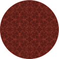 thumbnail image 1 of Ahgly Company Tapis d'Intérieur Lavables en Machine, Ronds Transitionnels Rouge Cramoisi, Ronds de 4', 1 of 7