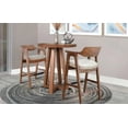 thumbnail image 2 of Sunny Designs Mia Round Mindi Wood Bar Table in Deep Cinder, 2 of 3