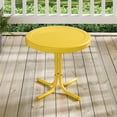thumbnail image 2 of Pemberly Row Table d'Appoint Moderne en Métal pour Patio, Fini Jaune Vif Lustré, 2 of 6