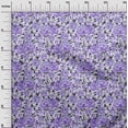 thumbnail image 3 of oneOone Georgette Viscose Medium Purple Fabric Florals Sewing Craft Projects Fabric Prints By Yard 42 Inch Wide, 3 of 4