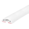 thumbnail image 1 of Uxcell 10ft Floor Cord Cover Cable Protector 0.4" W x 0.24" H Cable Management White, 1 of 6