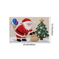 thumbnail image 3 of Tapis de Sol de Salle de Bain Tricoté de Noël Absorbant Tapis d'Entrée, 3 of 6