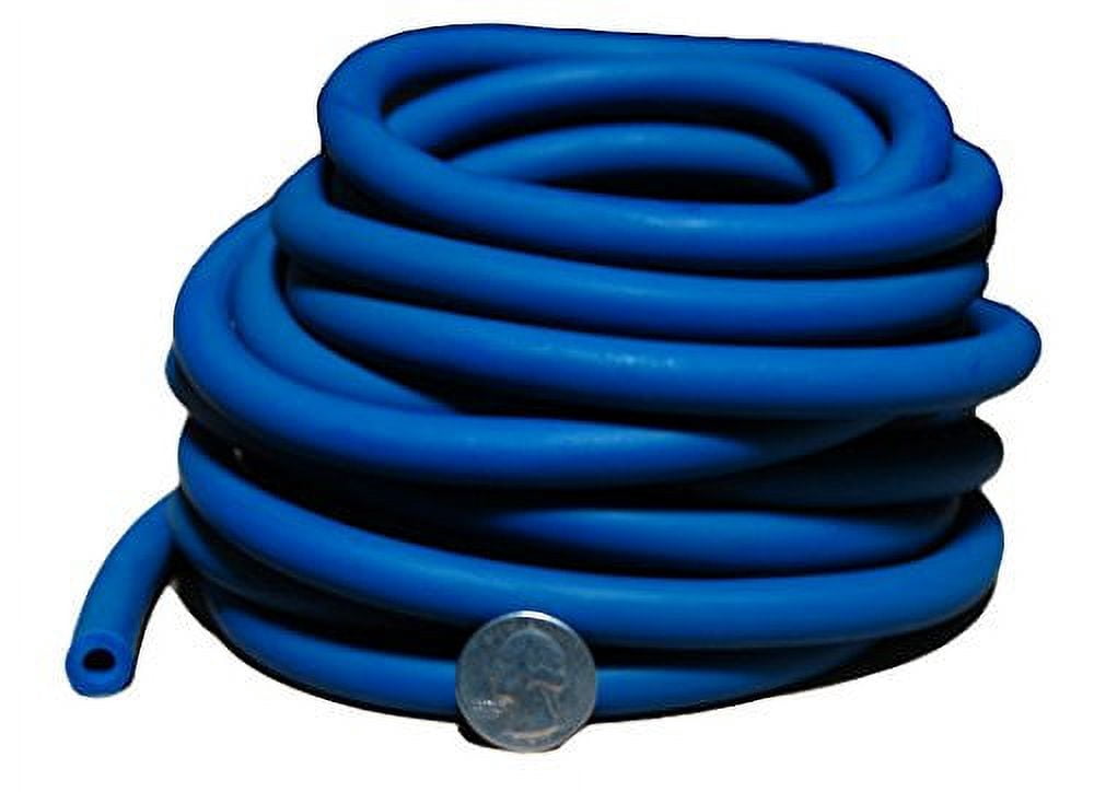 Workoutz 25ft Exercise Bulk Resistance Band Tubing Rolls (Blue - Heavy)