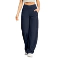 thumbnail image 1 of Fgnfyis Pantalon de Yoga pour Femmes, Gainant, Exercice, Mise en Forme, Course, Taille Haute, Long, Extensible, Confortable, pour Femmes, Bleu Marine, TG, 1 of 7