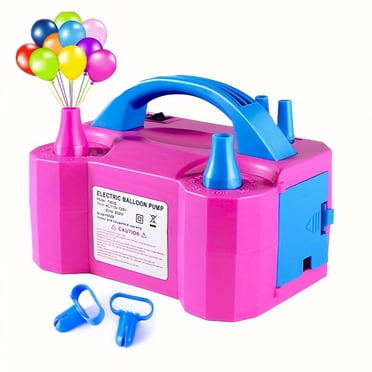 Pompe Électrique pour Ballons, Souffleur de Ballons Électrique Portable, Machine de Soufflage de Ballons, Pompe à Air pour Ballons Double