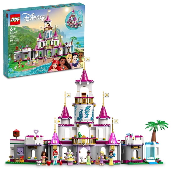 LEGO Disney Princess Ultimate Adventure Castle 43205 Toy Building Kit (698 Pieces)