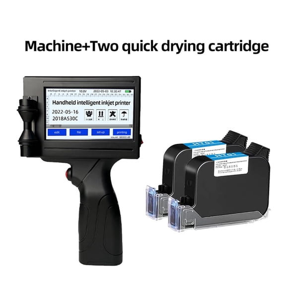 Portable handheld inkjet printer, batch number label pattern printer, non-fading printing on carton plastic bags ,Multi-Format Printing