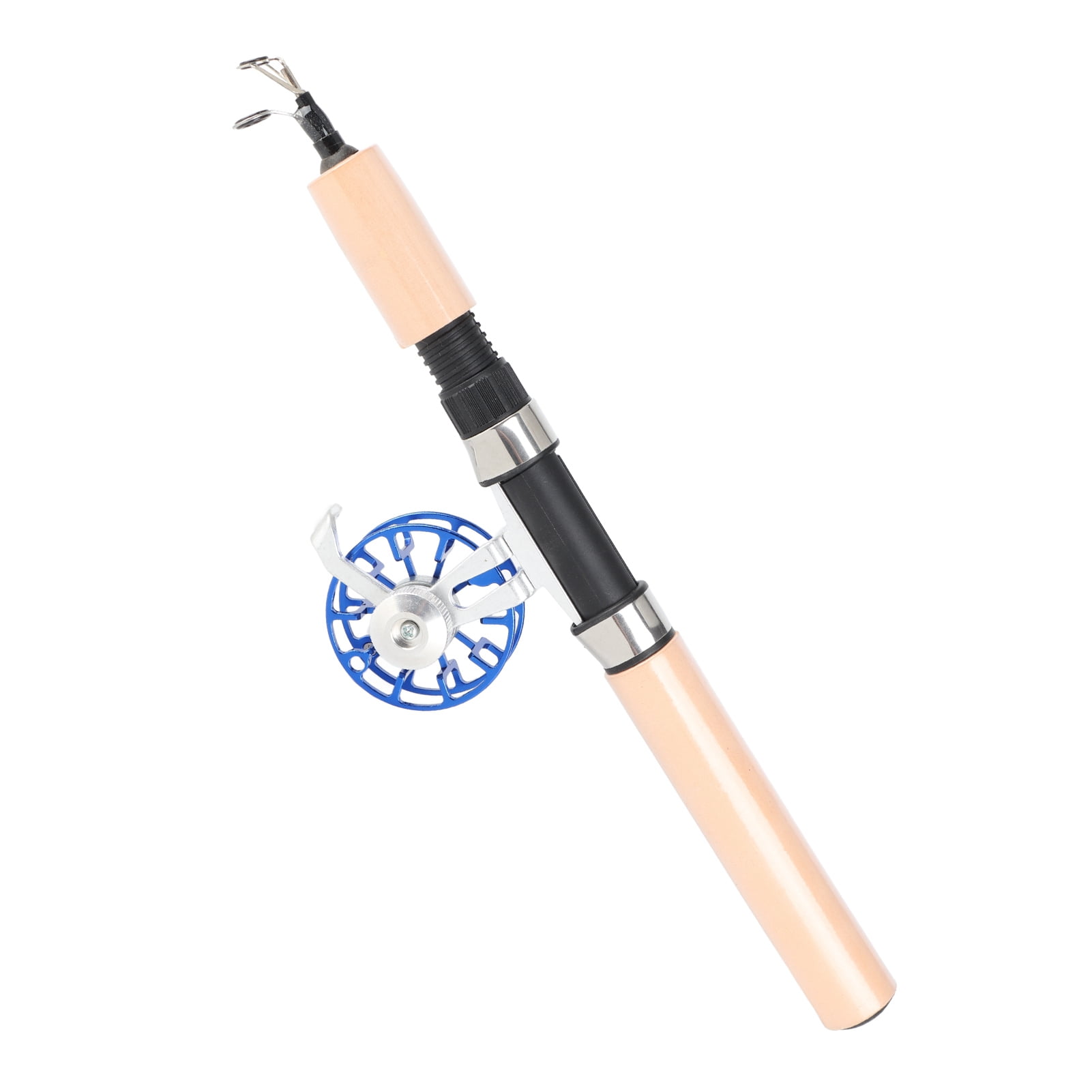 26in Telescopic Fishing Rod, Portable Outdoor Winter Ice Fishing Tackle Accessories with Reel, Sturdy for Fishing