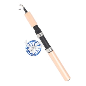 26in Telescopic Fishing Rod, Portable Outdoor Winter Ice Fishing Tackle Accessories with Reel, Sturdy for Fishing