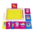 thumbnail image 2 of BKER Sand Trays For Classroom Wood Montessoris Sand Tray Sand Writing Alphabet Sensory Toy | Early Education Learning Tools With 36 Cards Homeschool Numbers Writing Games For Kids, 2 of 6