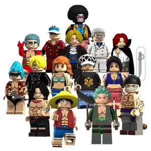 15PCS Anime Character Building Blocks Set - DIY Assemble Action Figure Toys for Kids & Collectors