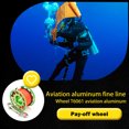 thumbnail image 1 of Xingzhi Keep Diving Spool Reel Portable Solid Color Polyester Rope Reels Freediving Fishing Underwater Accessories with Double End Hook Green 30m, 1 of 6