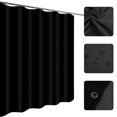 thumbnail image 3 of 1pc Waterproof Shower Curtain Partition Bathroom Proof Bath Curtains Monochrome Polyester Cloth Bathroom Accessories, 3 of 7