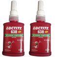 thumbnail image 1 of Loctite 638 Composé de Rétention à Haute Résistance à Polymérisation Rapide 50 ml Lot de 2 (Livraison FedEx), 1 of 2