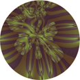 thumbnail image 1 of Ahgly Tapis Rond Lavable en Machine Intérieur Transitionnel Chêne Brun, 7 Pieds Rond, 1 of 7