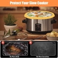thumbnail image 3 of AMERTEER 2Pcs Silicone Slow Cooker Liners  Reusable Silicone Slow Cooker Accessory Leak-Proof Safe Fits Most 6-8 Quart Oval or Round Pots, 3 of 8