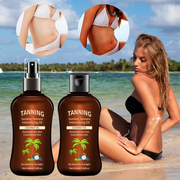 Up to 65% Off! Gspmoly Essential Oils, Cocot Tanning Oil Natural Formulas Quickly Results Non - Greasy Lightweight Gentle On Skin 100Ml Aromatherapy Oils