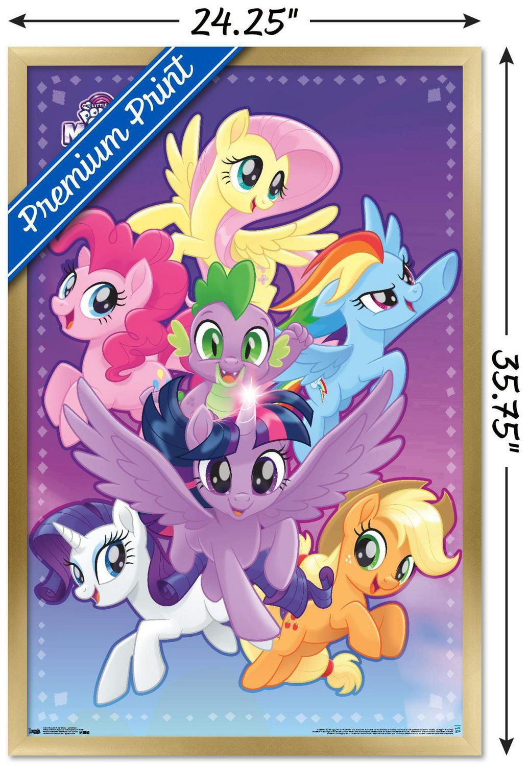 Hasbro My Little Pony Movie - Adventure Wall Poster, 14.725" x 22.375"