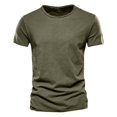 thumbnail image 3 of Besolor 3 Pack Men's Summer Shirts Big and Talls Short Sleeve Basic Tees Round Neck Athletic Workout Tee Tops, 3 of 6