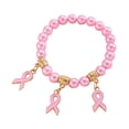 thumbnail image 3 of Bracelets Accessoire de Sensibilisation au Cancer avec Logo Ruban Rouge - Badge de Prévention International pour Femmes, 3 of 5