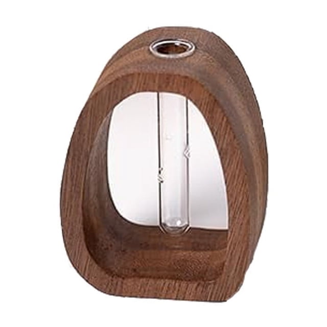 Fwttom Vase en Verre en Bois Massif