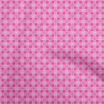 thumbnail image 1 of oneOone Polyester Spandex Fuschia Pink Fabric Geometric Tile Sewing Craft Projects Fabric Prints By Yard 56 Inch Wide, 1 of 4