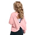 thumbnail image 1 of Plebaso Girls Workout Tops Long/Short Sleeve Open Back Shirts Kids Athletic Running Cropped Tees Tops, 1 of 7