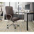thumbnail image 2 of High Back Manager's Faux Leather Chair in Espresso with Chrome Base, 2 of 6
