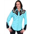 thumbnail image 1 of Scully PL-637-TUR-S Chemise Western pour Femmes - Turquoise - Petit, 1 of 3