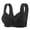 Black, variant on Comfortable Large Cup Casual Home Wear Bra for Everyday Comfort and Support Without Underwire Fashion Back Shine