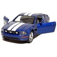 thumbnail image 2 of Kinsmart 2006 Ford Mustang GT à Toit Rigide Échelle 1/38 Voiture Moulée sous Pression (Bleu à Rayures), 2 of 3